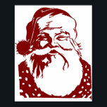 Santa Pop art God jul red Poster<br><div class="desc">Efter en populär begäran, nu är det äntligen här.</div>