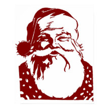 Santa Pop art God jul red
