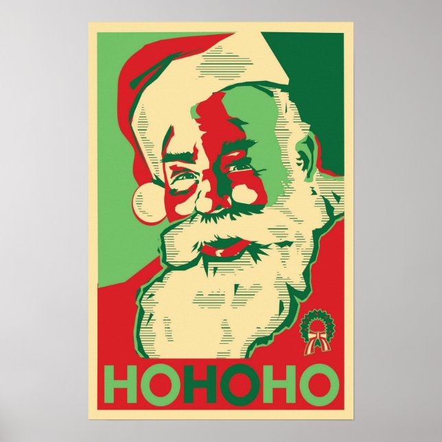 Santa Poster - HoHoHo (Framsidan)