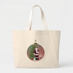 Santa prydnad jumbo tygkasse