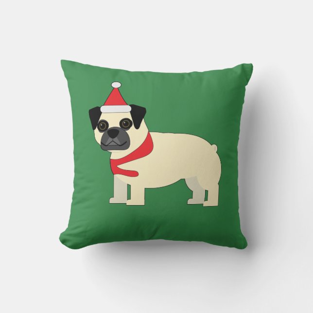 Santa Pug Kudde (Framsida)