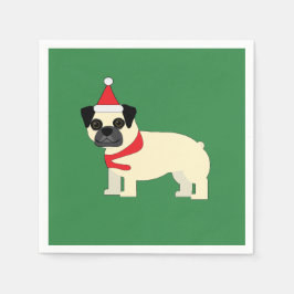 Santa Pug Pappersservett