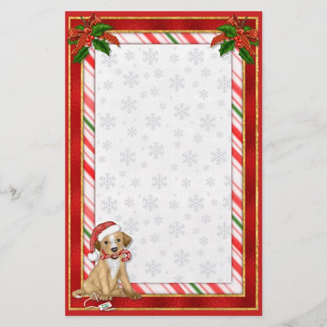 Santa Puppy Brevpapper (Framsida)