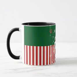 Santa Puppy with Antlers Mugg