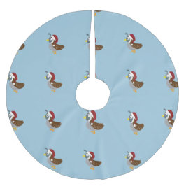 Santa Quail Julgransmatta Borstad Polyester
