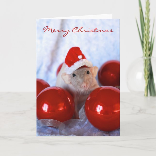 Santa Rattie Card Helgkort (Framsida)