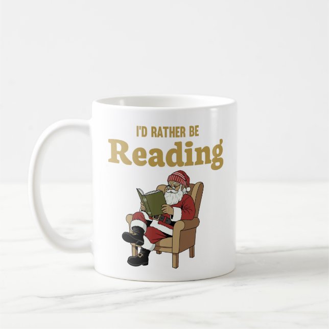 Santa Reading Kaffemugg (Vänster)