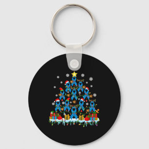 Santa Reindeer Elf Diabetes Awareness Rosett band  Nyckelring
