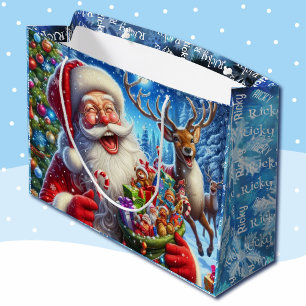 Santa Reindeer  en Joke Add Child's Namn