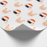 Santa Reindeer med Mask White Presentpapper<br><div class="desc">Den här söta och roliga julklappen som omsluter pappra helgdag har en vit bakgrund med mönster av tomten och renar med masker. Anpassa den efter dina behov. Du hittar matchande produkter i min butik.</div>