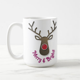 Santa & Reindeer Mugg - julklappar - helgdagar