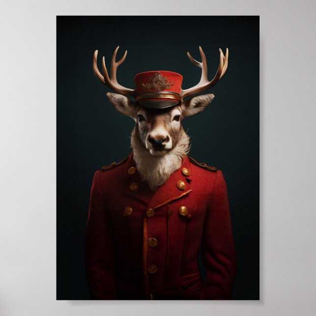 Santa Reindeer Poster (Framsidan)