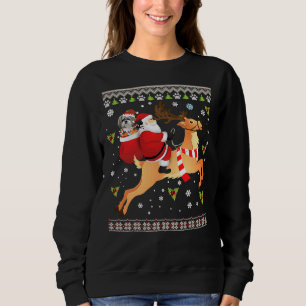 Santa Reindeer Shih Tzu Hund Presenter T Shirt