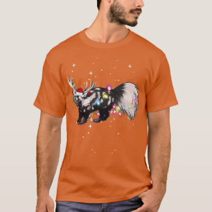 Santa Reindeer Skunk Julafton Light T Shirt