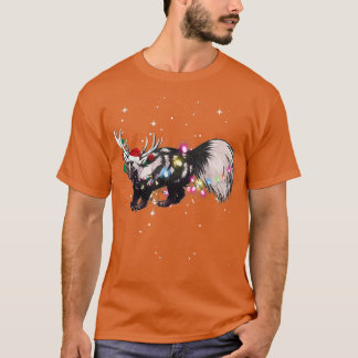 Santa Reindeer Skunk Julafton Light T Shirt