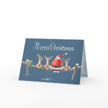 SANTA & RENfishin & TEXT av SHARON SHARPE