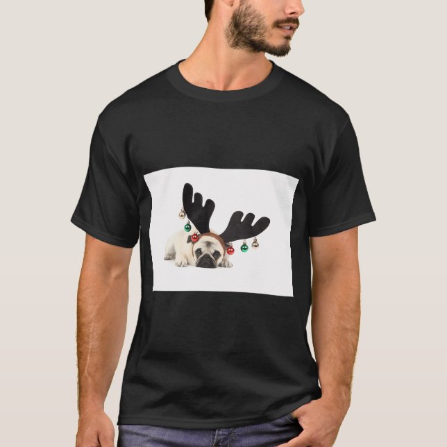 Santa Renjävlar Pug T Shirt (Framsida)
