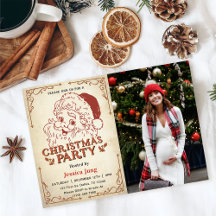 Santa Retro jul Party Photo