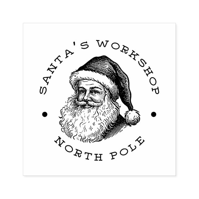 Santa Returadress Stämpel (Tryck)