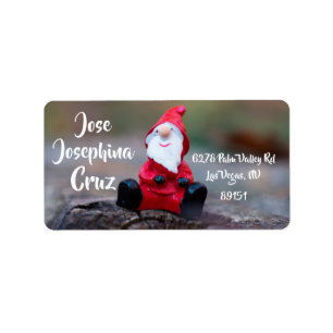 Santa Return-adressetikett, miniatyrvagn Adressetikett
