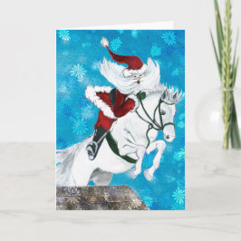 Santa Ride är ett Horse-kort Helgkort