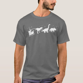 Santa Riding Dinosaur T re re jul Boys Manar Julaf Shirt