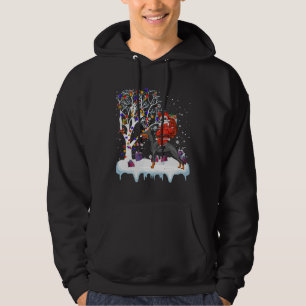 Santa Riding Doberman Pinscher Hund 191 Hoodie