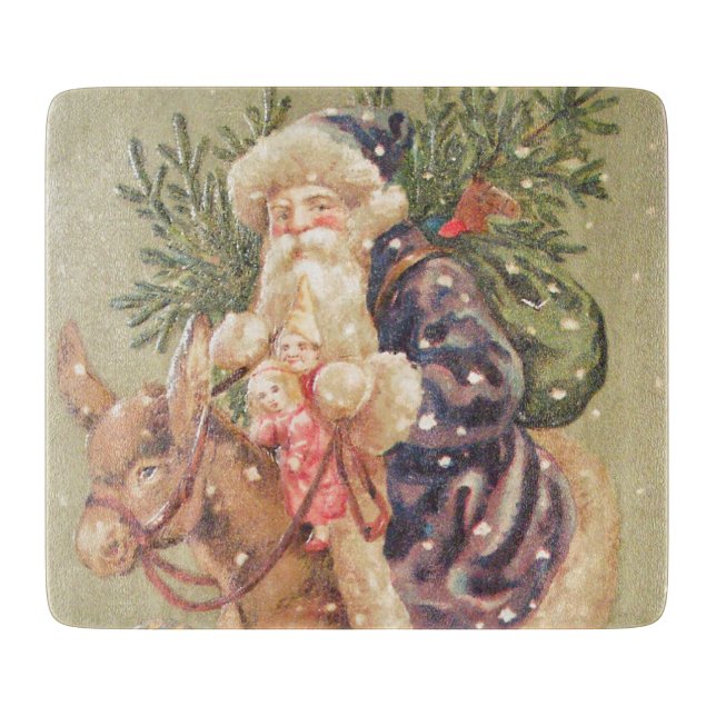 Santa Riding Donkey (Framsidan)