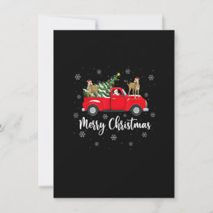 Santa Riding Julgran Lastbil Greyhound Hund Ch Inbjudningar