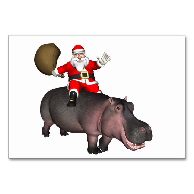 Santa Riding på Hippo Bordsnummer (Framsidan)
