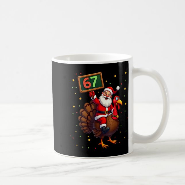 Santa Riding Turkey Take Number 67 Christmas &amp; Kaffemugg (Höger)