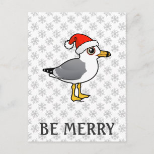 Santa Ring-buggad Gull Helg Vykort