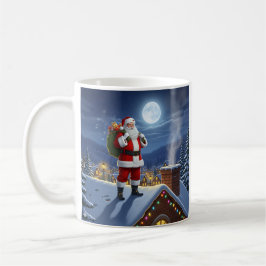 Santa Rooftop-jul Kaffemugg