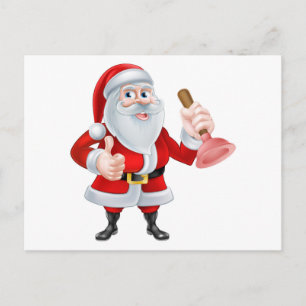 Santa rörmokare helg vykort