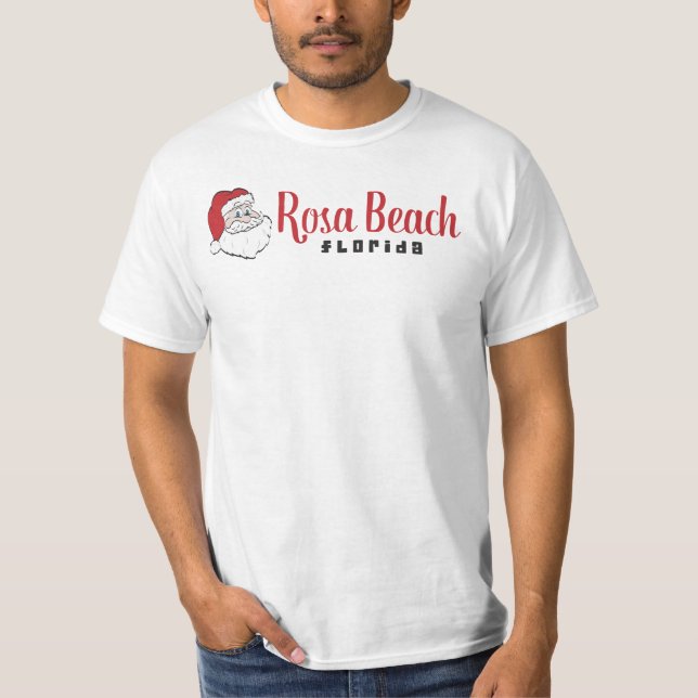 Santa Rosa Beach Florida (Jultomten) T-shirt (Framsida)