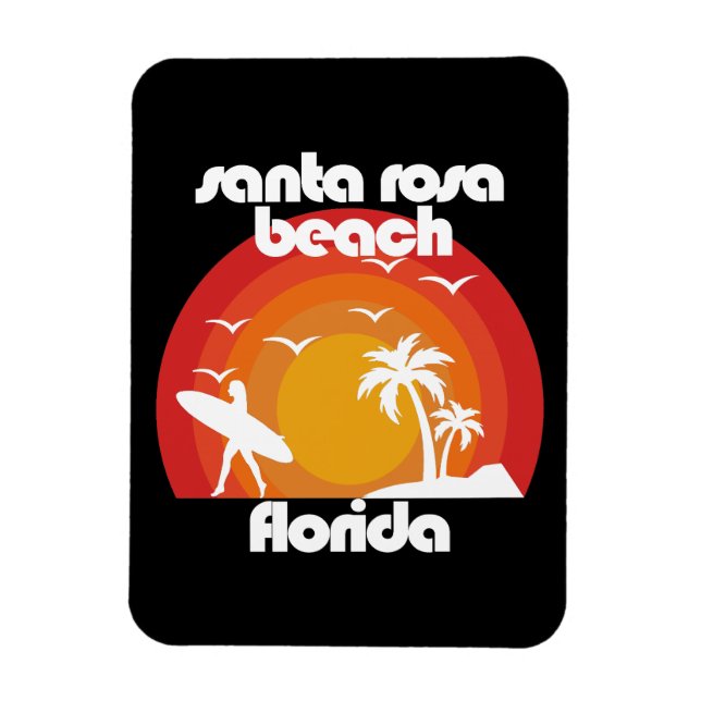 Santa Rosa Beach,Florida Magnet (Vertikal)