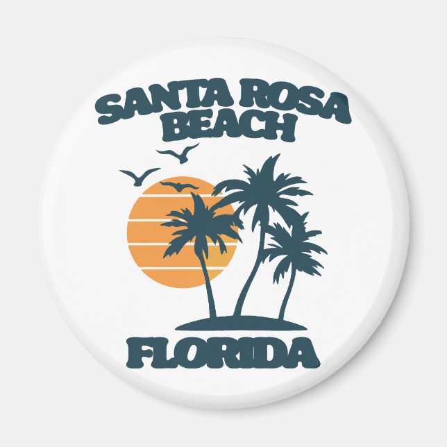 Santa Rosa Beach Florida Magnet (Framsidan)