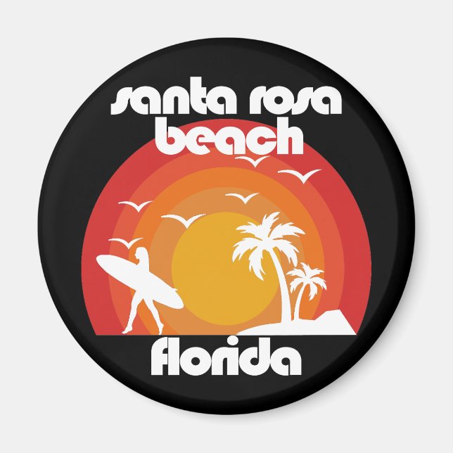 Santa Rosa Beach,Florida Magnet (Framsidan)