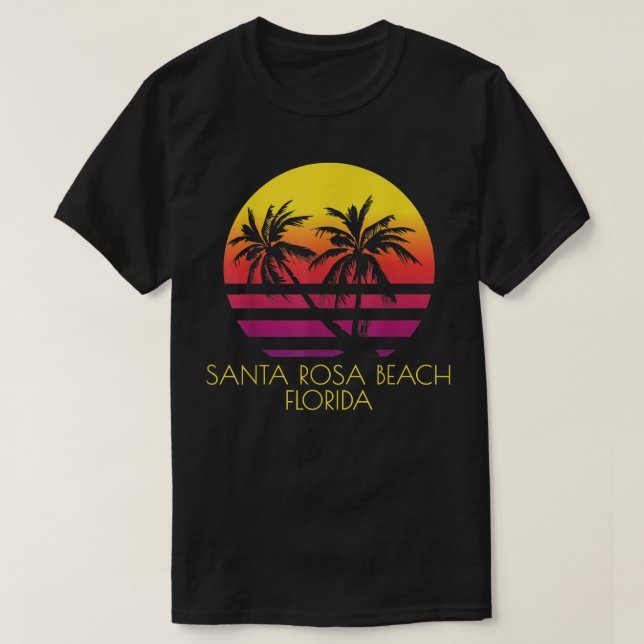 Santa Rosa Beach Florida  T Shirt (Design framsida)