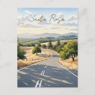 Santa Rosa California Resor Vykort