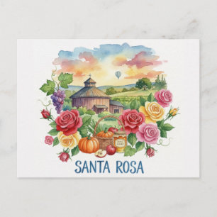Santa Rosa California Resor Vykort