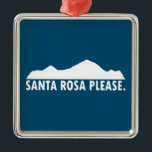 Santa Rosa California Snälla Julgransprydnad Metall<br><div class="desc">Santa Rosa Kalifornien i Sonoma County har ändlösa utomhusmöjligheter,  kajakande,  kanoeing och stand-up-paddleboarding är populära på den ryska floden och vandring och cykling är överallt.</div>