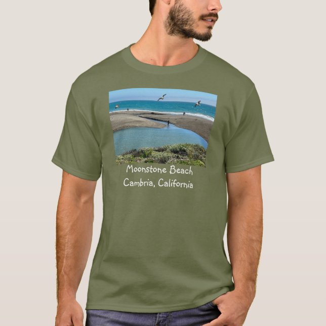 Santa Rosa Estuary, Moonstone Beach, Cambria, CA T Shirt (Framsida)