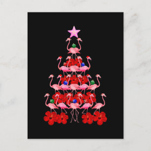 Santa Rosa Flamingo Julgran Vykort