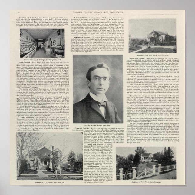 Santa Rosa, Kalifornien 3 Poster (Framsidan)