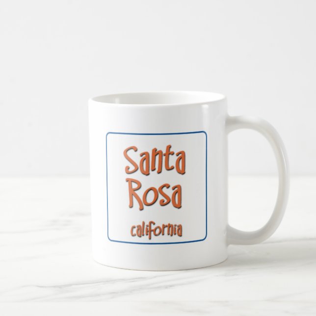 Santa Rosa Kalifornien BlueBox Kaffemugg (Höger)