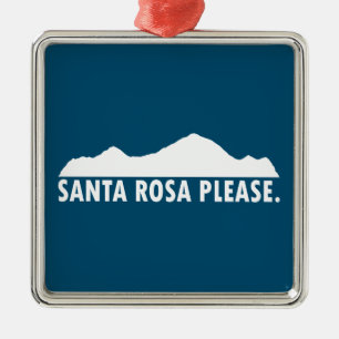 Santa Rosa Kalifornien Julgransprydnad Metall