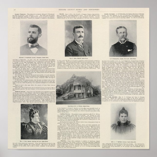 Santa Rosa, Kalifornien Poster (Framsidan)