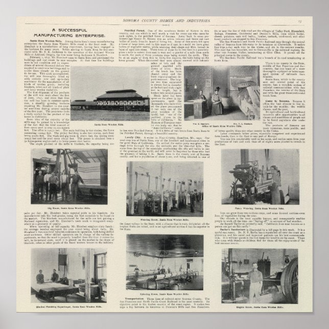 Santa Rosa, Kalifornien Poster (Framsidan)