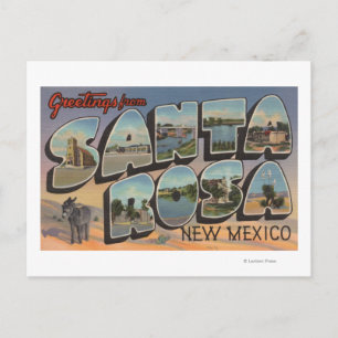 Santa Rosa, New Mexico - Scener med stora bokstäve Vykort